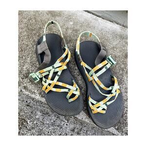 Chaco Zx2 Classic Aqua & Orange Women’s Strappy Hiking/Water Sandals – Size 10